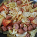 クック2BGU7G☆'s cooksnap of when they made ☆きゃべつとウインナーのトマト炒め☆.