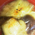 とめちゃん。's cooksnap of when they made キャベツと炒めたなすのお味噌汁☆.