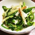 TAMOJIROU's cooksnap of when they made わけぎのぬた♡ちくわちゃん♡.