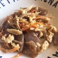 初心者のさくや's cooksnap of when they made ゴボウ・豚肉・蒟蒻の味噌炒り煮.