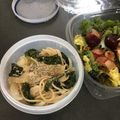 Akimi_FKX's cooksnap of when they made 明太子とほうれん草のクリームパスタ.