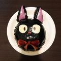 もんちゃんです♪'s cooksnap of when they made ジジ♡誕生日ケーキ 魔女の宅急便 ジブリ.