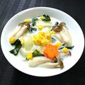 カルン's cooksnap of when they made 茸とわかめの豆乳スープ.