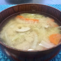 kyao☆'s cooksnap of when they made 花粉症対策！蓮根舞茸白菜の味噌汁.