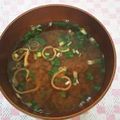 おまめちゃん♥️'s cooksnap of when they made お寿司屋さんの味！赤だしの味噌汁に粉山椒.