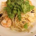 涙たん's cooksnap of when they made パクチーとえびの焼そば.
