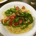 かなヒロ's cooksnap of when they made ミニトマトの辛口ペペロンチーノ.