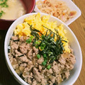 3ﾒﾝmam's cooksnap of when they made 簡単手抜き 豚そぼろ丼.