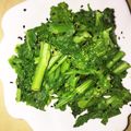 クックXHBZWE☆'s cooksnap of when they made 6才の娘が作った 菜の花黒ゴマ合え.