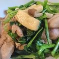 柊さくら's cooksnap of when they made 簡単♡菜花と鶏肉のガリバタ醤油炒め.