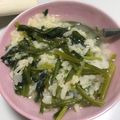 クックATFIP9☆'s cooksnap of when they made ほっこり♪ホウレンソウと卵のお粥.
