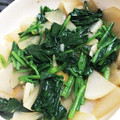 青汁豆乳嬢's cooksnap of when they made ほうれん草と大根のバター醤油炒め.