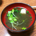 ｓｈｕｍｉ's cooksnap of when they made 白だしのお吸い物☆彡とろろ昆布と貝割れで.