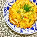ふたごゆき's cooksnap of when they made ふわふわ和風な☆かに玉丼.