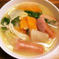 モケ缶's cooksnap of when they made 出汁がおいしい！あったかソーセージ鍋.