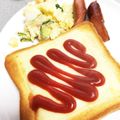 うさこママ★'s cooksnap of when they made チーズケチャップトースト.