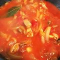 コロたん＠修行中's cooksnap of when they made もつ鍋用モツ肉でモツのトマト煮込み.