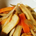 peko40's cooksnap of when they made ごぼうと平てんできんぴら風煮.