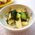 runa10's cooksnap of when they made きゅうりとわかめと高野豆腐の酢の物＊.
