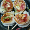 クック1L6OF8☆'s cooksnap of when they made お弁当に＊紅生姜のちくわ巻き～たこ焼き風.
