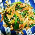 cook☆poron's cooksnap of when they made ☆ニラ＆もやし＆キムチのラー油炒め♪.