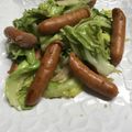 クック3G2O01☆'s cooksnap of when they made 春キャベツとチョリソの炒めもの.