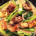 rion0905's cooksnap of when they made 豆腐と青梗菜の明太あんかけ.