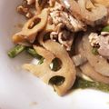 ❁❁❁❁❁'s cooksnap of when they made れんこんと豚肉のオイスターポン酢炒め♪.