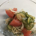 ぶっちーさん's cooksnap of when they made 簡単♪トマトとキュウリ もやしの酢の物♡.