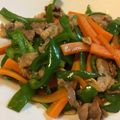 かおりん22's cooksnap of when they made 豚肉と人参・ピーマンの炒め物.
