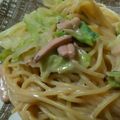 ゆーむ。's cooksnap of when they made イカの塩辛とアスパラの生クリームパスタ♡.