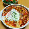 猫になりたい⁎∗'s cooksnap of when they made ターメリックライスのミートドリア★.