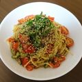 クックEMWBTF☆'s cooksnap of when they made さっぱり！トマトと納豆の冷製パスタ.