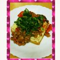 ＊菜々子＊'s cooksnap of when they made 納豆キムチーズ厚揚げ～☆.