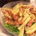 とむ子。's cooksnap of when they made 簡単！水菜とエリンギとベーコンのサラダ.