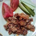 豆と麦's cooksnap of when they made 豚コマの唐揚げ.