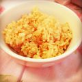 komugiko4's cooksnap of when they made ❤ほっこりにんにくとおじゃこのご飯❤.