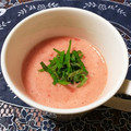 ゆにこーん☆'s cooksnap of when they made トマトとえごま油の 冷たいスープ♡.