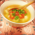 komugiko4's cooksnap of when they made ✿焦がしチーズのスープごはん✿.