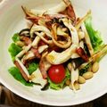 みっちゃん・な's cooksnap of when they made 簡単！水菜とエリンギとベーコンのサラダ.
