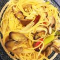 御坊ちゃん's cooksnap of when they made フライパンひとつで✿あさり×春野菜パスタ.