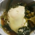 Mirey's cooksnap of when they made 高菜【万葉】の卵落とし.