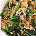 ちゃら♡mama's cooksnap of when they made 簡単ほうれん草納豆和え.