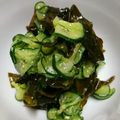 ばありん's cooksnap of when they made 簡単！さっぱり♪キュウリとワカメの酢の物.