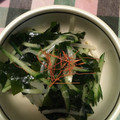 izoopu's cooksnap of when they made もやしときゅうりとワカメのポン酢和え.