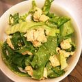 kgshizuca's cooksnap of when they made レタスとささみのわさびポン酢サラダ.