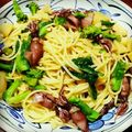 ヘル氏's cooksnap of when they made 蛍烏賊と筍と菜花の春スパゲッティ.