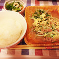 komugiko4's cooksnap of when they made 簡単おかず♪豚肉と豆苗の卵とじ煮.
