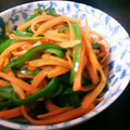 ka321ri's cooksnap of when they made ピーマンと人参のめんつゆ炒め.