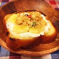 komugiko4's cooksnap of when they made マフィンで＊ごまバナナヨーグルトトースト.